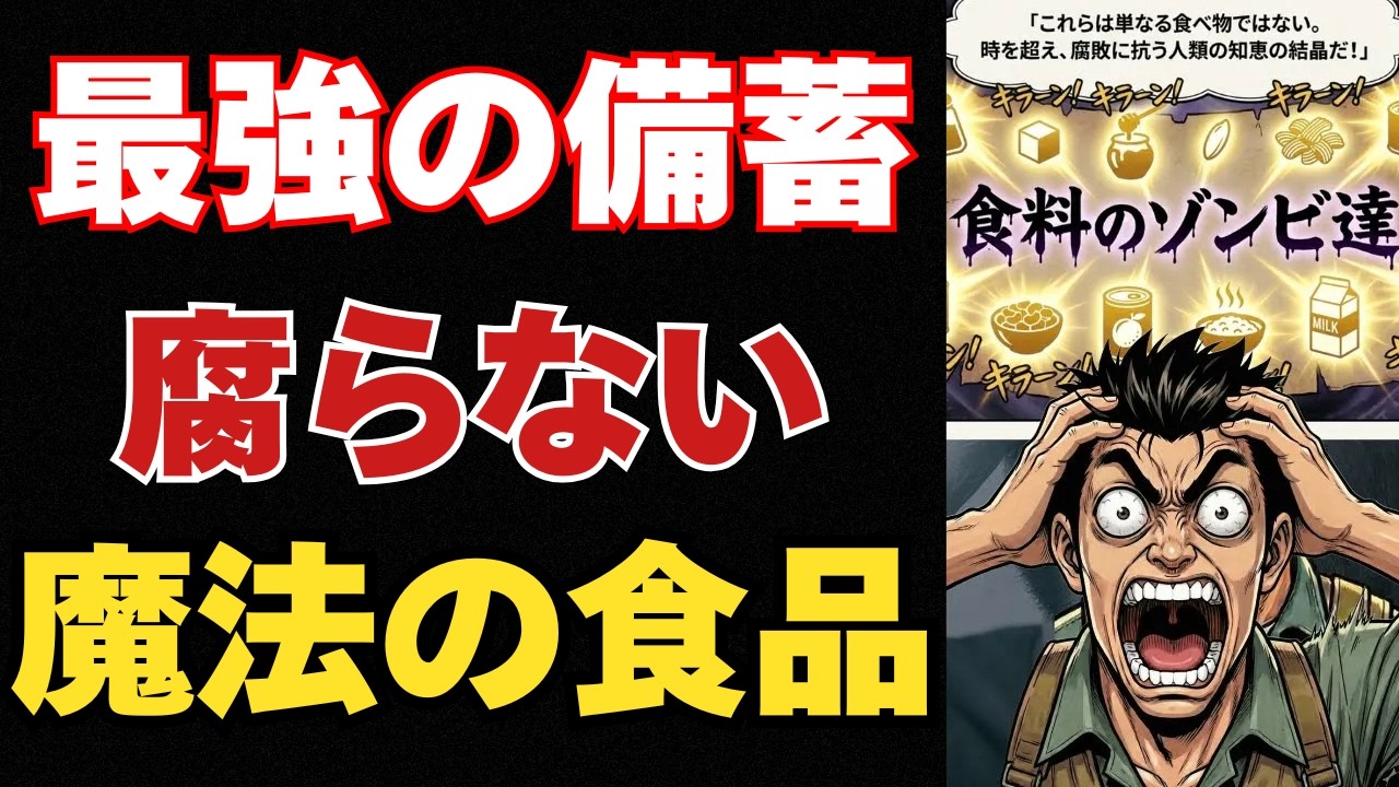 【再投稿】物流停止。スーパーから食料が消える日、あなたを救う「不滅の保存食」11選【南海トラフ｜備蓄】