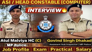 ASI / Head Constable Computer 2026 Interview | Job Profile, Practical, Salary & Promotion #mppolice