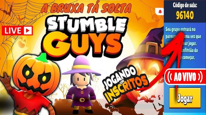 STUMBLE GUYS LIVE ON - JOGANDO COM INSCRITOS 