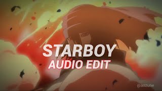 Starboy ( Slowed \u0026 Reverb ) - The Weeknd [ Edit Audio ]