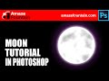 PHOTOSHOP TUTORIAL: How To Create A Moon (Photoshop Graphics Design Tutorial)