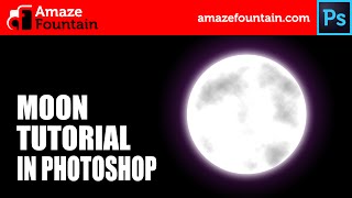 PHOTOSHOP TUTORIAL: How To Create A Moon (Photoshop Graphics Design Tutorial)