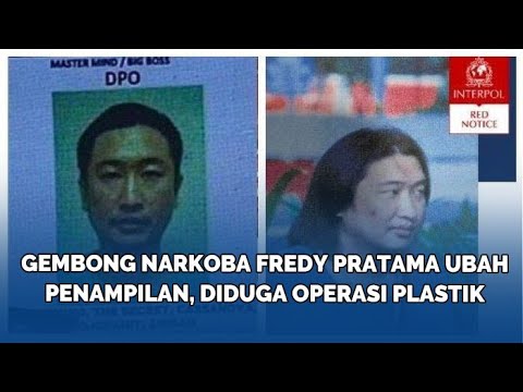 Gembong Narkoba Fredy Pratama Ubah Penampilan, Diduga Operasi Plastik, Tampang Foto Versi Interpol