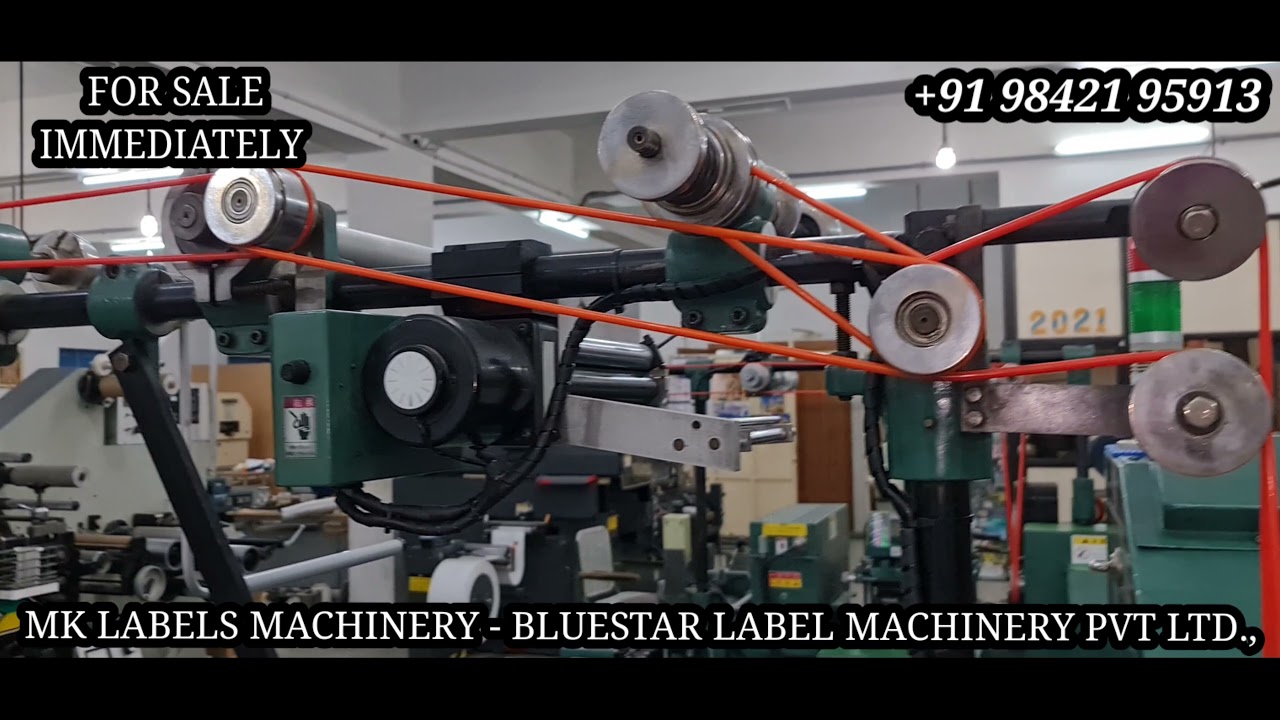 JAPANESE NEW TECHNOLOGY SEMIROTARY STICKER LABEL PRINTING MACHINES-MK LABELS MACHINERY+91 9842195913