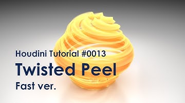 [Houdini Tutorial] 0013 Twisted Peel (Fast ver.)