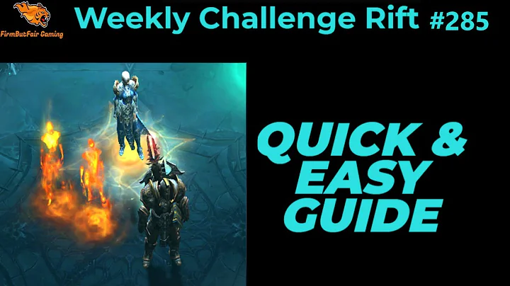 Diablo 3: NA Challenge Rift #285 - Quick & Easy Guide - Maps & Everything you need for a quick time!