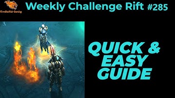 Diablo 3: NA Challenge Rift #285 - Quick & Easy Guide - Maps & Everything you need for a quick time!