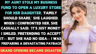 My Aunt Stole My Business Fund for Her Daughter’s Store, I Smiled and Said ‘Good Luck’- Reddit Story