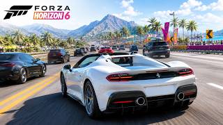 Ferrari J50 Highway Traffic Racing | Forza Horizon 6 🔥 4K Gameplay screenshot 5