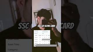 My Score Card SSC GD #sscgd #scorecard #trendingshorts #answerkey #cutoff
