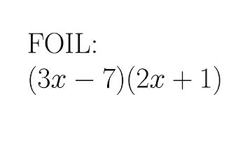 Try It: Use FOIL to Multiply two Binomials