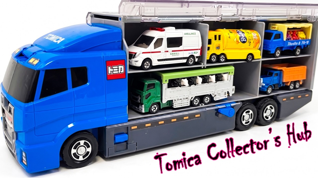 トミカ☆高級ミニカーを開封してコンボイ出発！ホンダNSXも参加☆Unbox