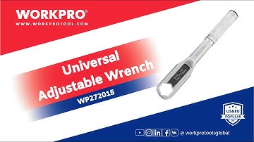 WORKPRO Universal Wrench | Adjustable Wrench Set | Universal Adjustable Wrench