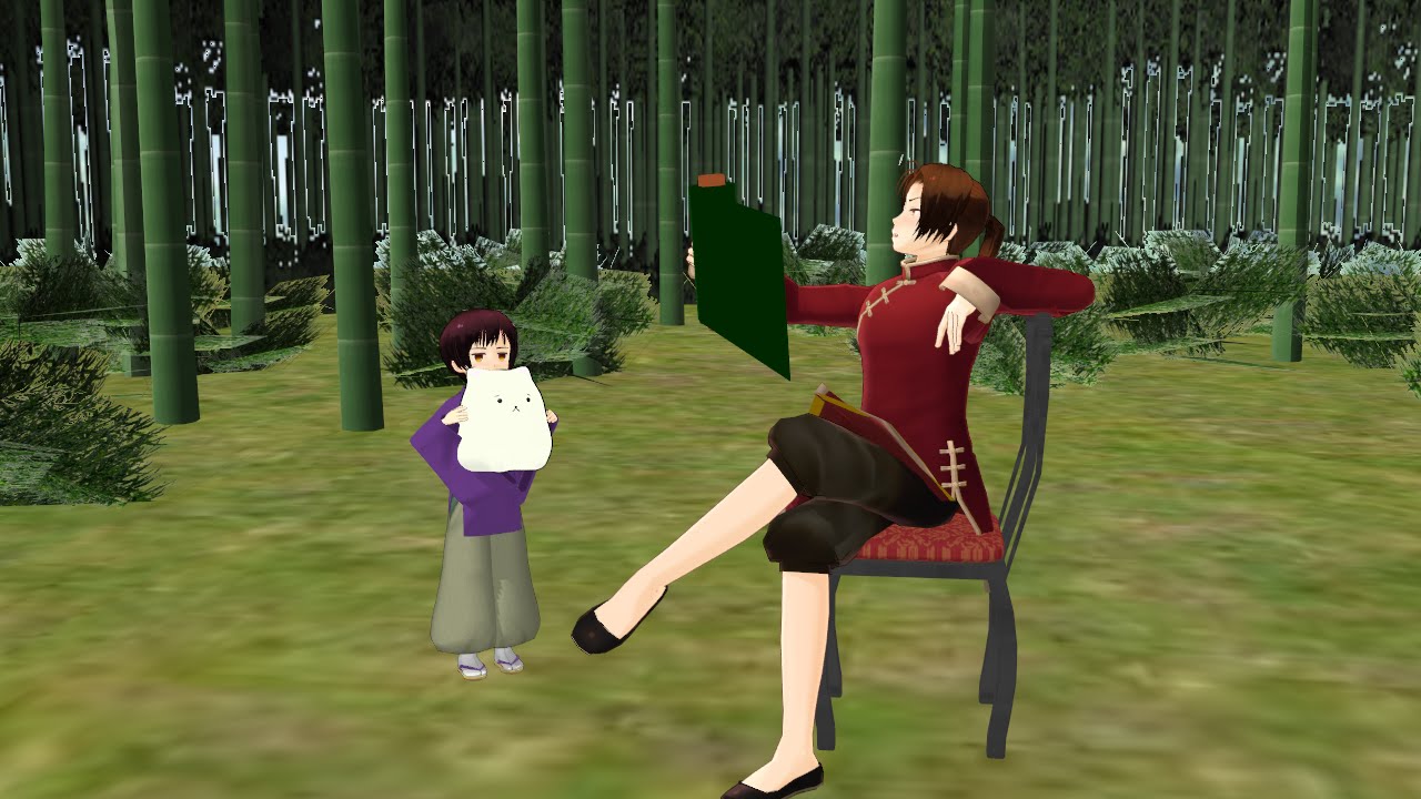 【APヘタリアMMD寸劇】ゆっくりで中と日の昔話？