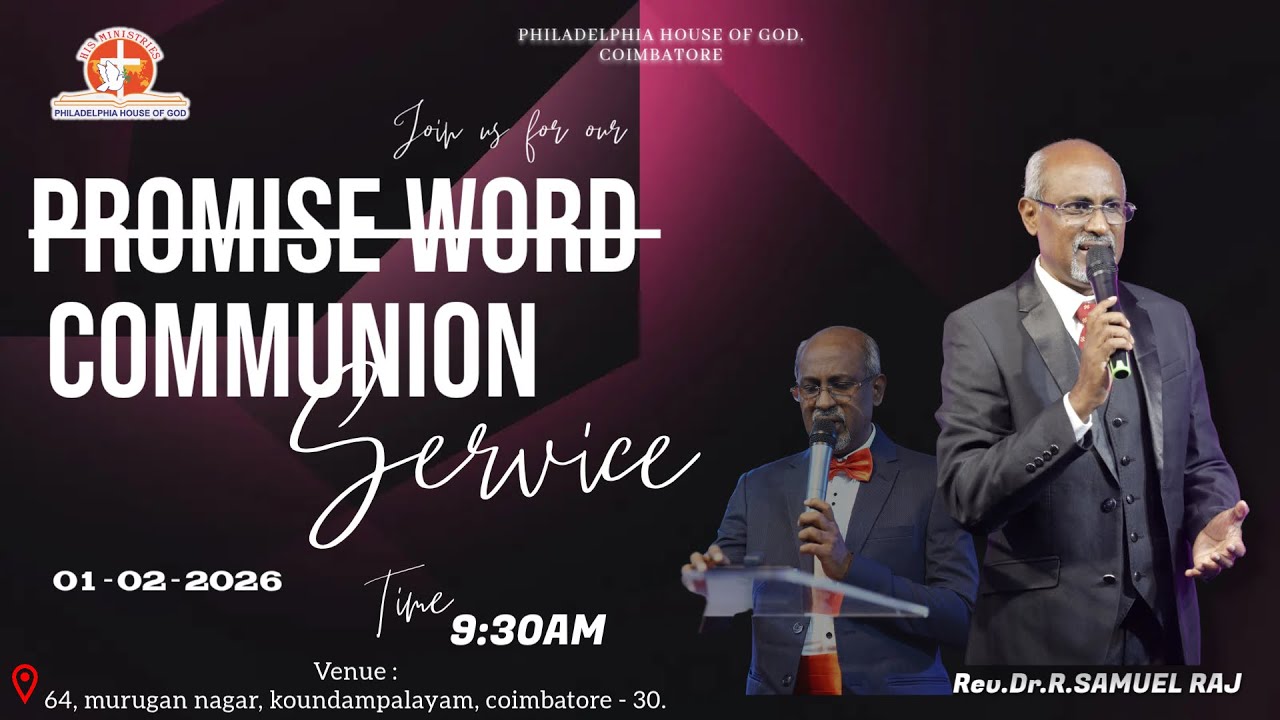 NEW COVENANT/ புதிய உடன்படிக்கை/ REV.DR.SAMUEL RAJ/ 01-02-2026 || HIS MINISTRIES