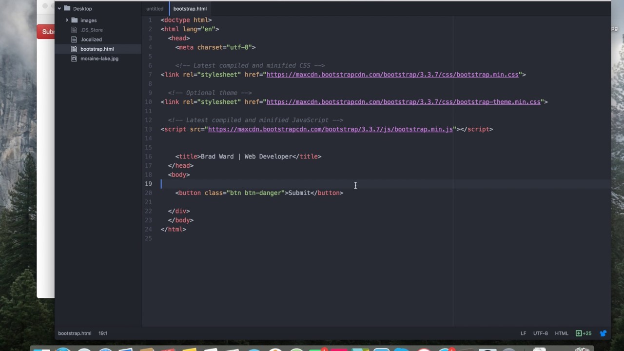How to create buttons and badges in Bootstrap - YouTube