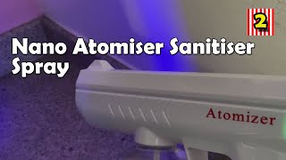 Wireless Charging Blue Light Nano Atomiser Sanitiser Spray Gun Atomizer 9th Gen W-18