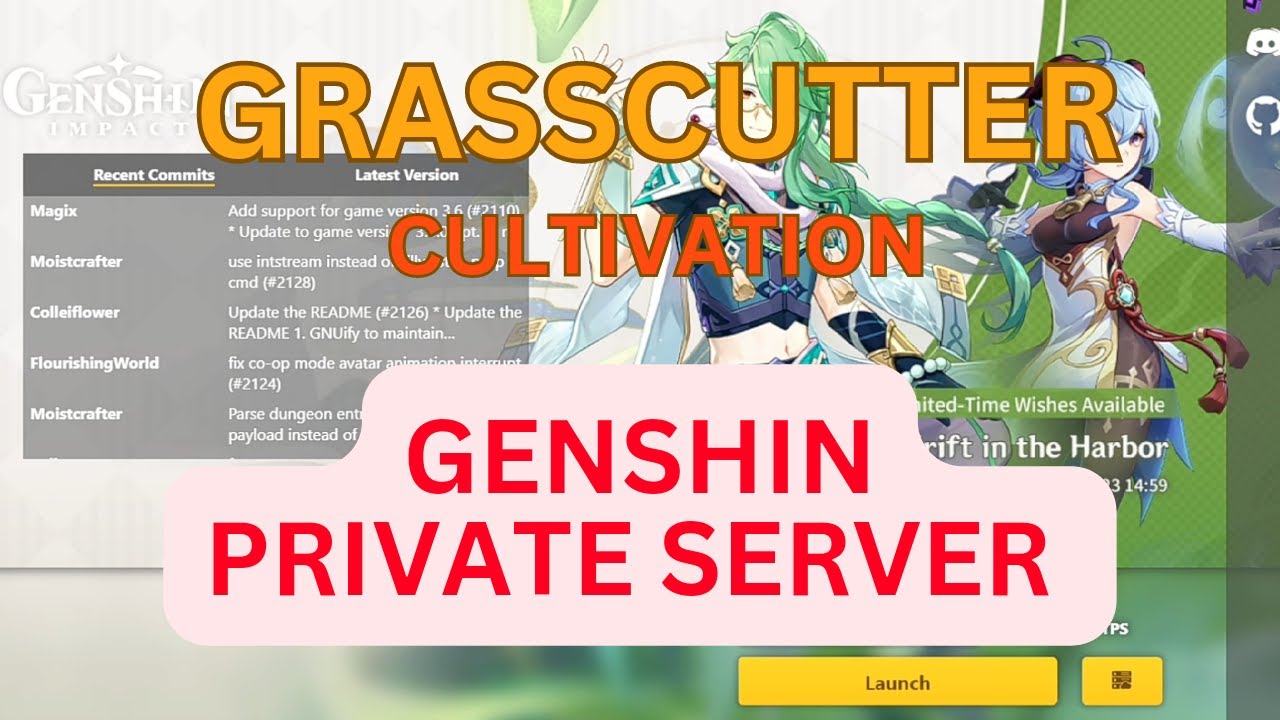 Genshin impact private server 3 6 grasscutter cultivation local