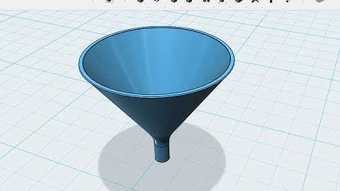 123D Design: Conical Funnel