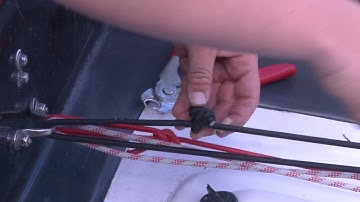 Securing Bungee with a Hog Ring