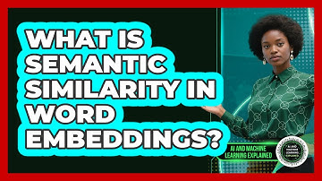 What Is Semantic Similarity In Word Embeddings?