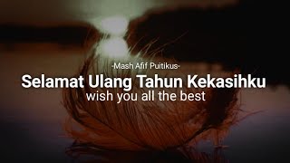 Selamat Ulang Tahun Kekasih || Musikalisasi Puisi @Pena Anafif 19
