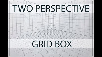 TWO POINT PERSPECTIVE Grid Box For Interior Drawing :How to draw