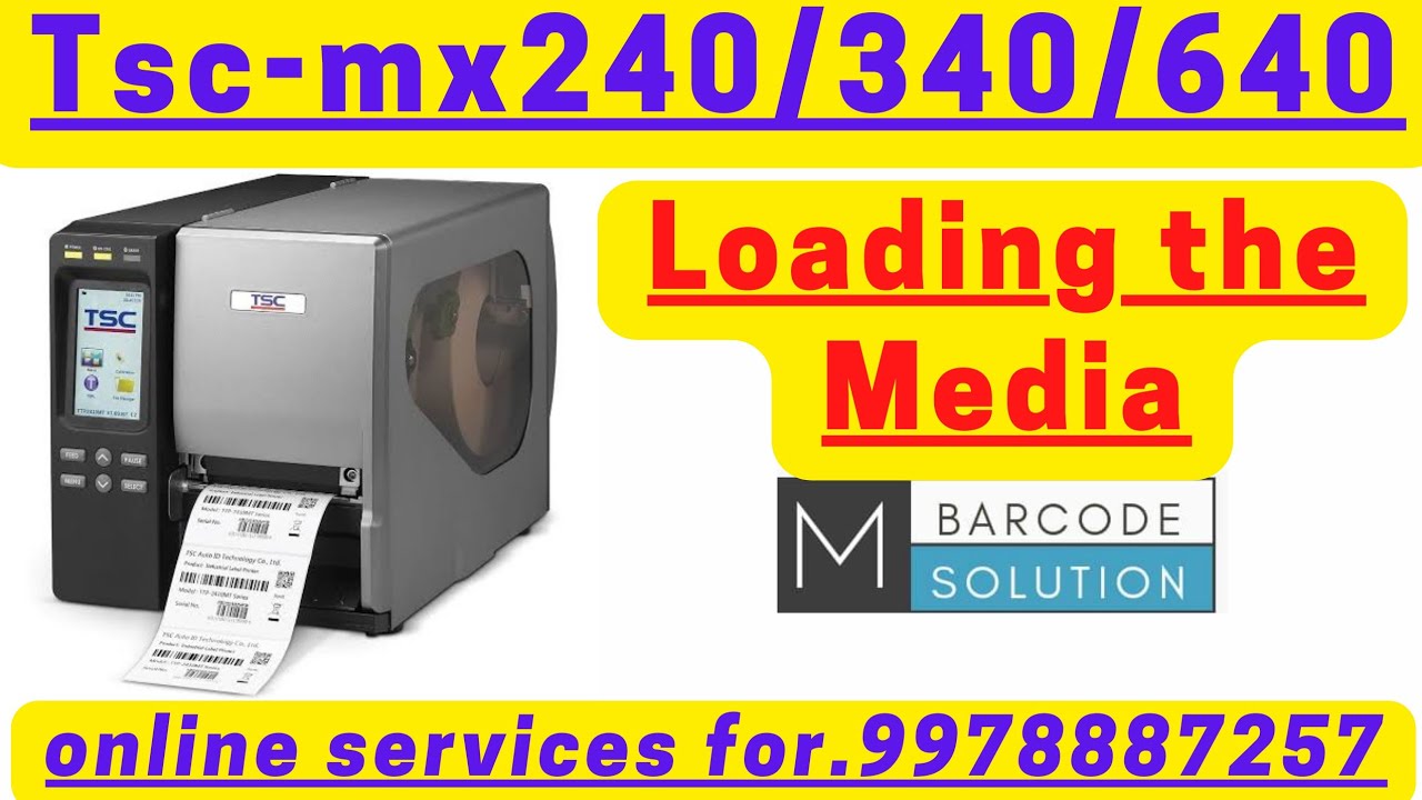 TSC Mx240 Label Printer barcode printer - YouTube