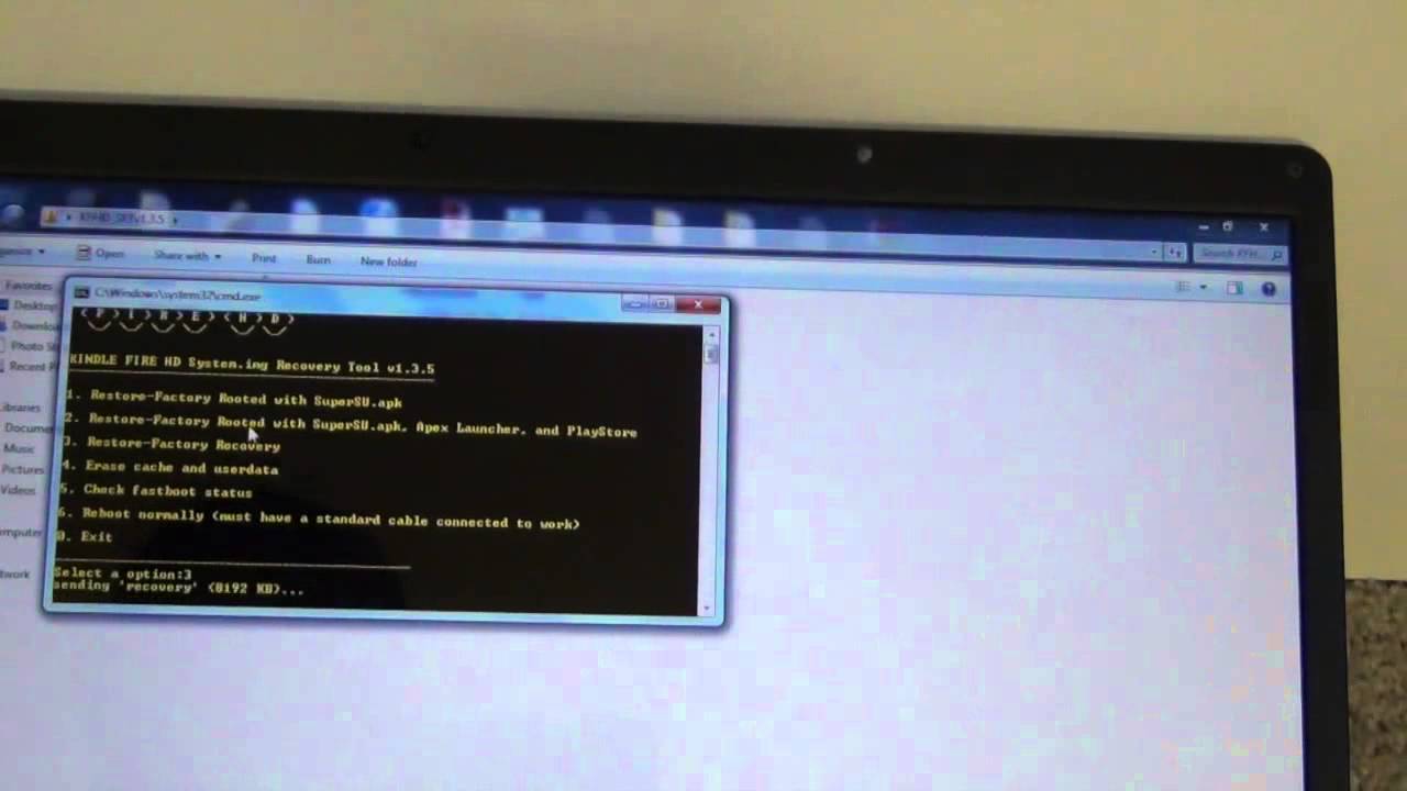 How To Recover Kindle Fire Hd 7in Go Back To Stock Youtube
