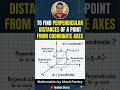 Maths| Class10#Coordinate Geometry #Perpendicular distance of a point from axes #explanation