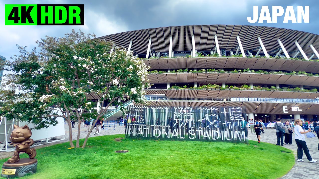 Walking around JAPAN NATIONAL STADIUM,Japan 4K HDR