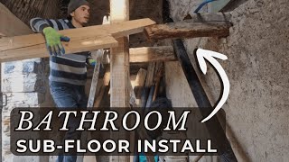 A Bathroom Without a Floor? Not anymore!: Bathroom Transformation Part I