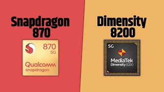 Snapdragon 870 VS Dimensity 8200 | Full Comparison