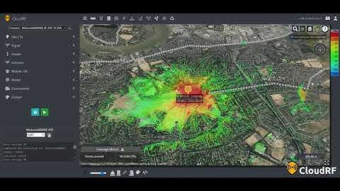 Route RF coverage analysis and report export
