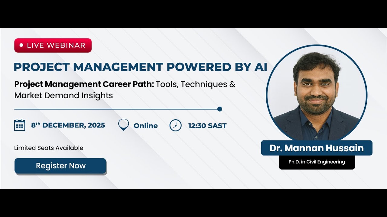 Live Webinar on Project Management Career Path: Tools, Techniques & Market Demand Insights