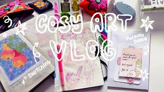 First Art Vlog!⭐Get cozy with me as I sketch, pack up an order and talk about future plans! 🌷 by Senorita_Gabita 1,329 views 5 months ago 15 minutes