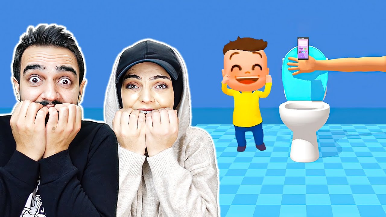 TELEFON TUVALETE DÜŞMEDEN YAKALA !! 😱 Toilet Games 3D