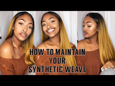 NO STIFF WEAVE !! PERIODT | How to Maintain Your Synthetic Hair