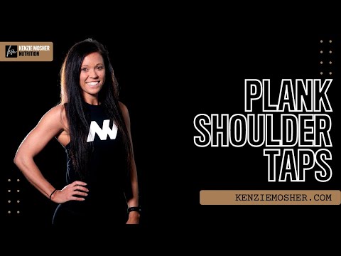 Plank Shoulder Taps | KenzieMosher.com