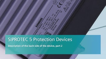 SIPROTEC 5 Protection Devices - back side part 2