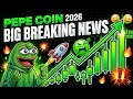 PEPE COIN PRICE PREDICTION 2026 || PEPE COIN NEWS TODAY || PEPE CRYPTO PRICE PREDICTION 