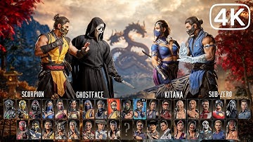 Mortal Kombat 1 Gameplay All Characters MK1 (Very Hard)