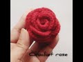 Crochet rose - super easy and quick tutorial | How to crochet rose flower
