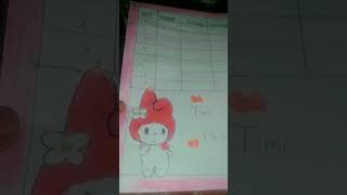 my 6th class time table board#time#table #craftshorts