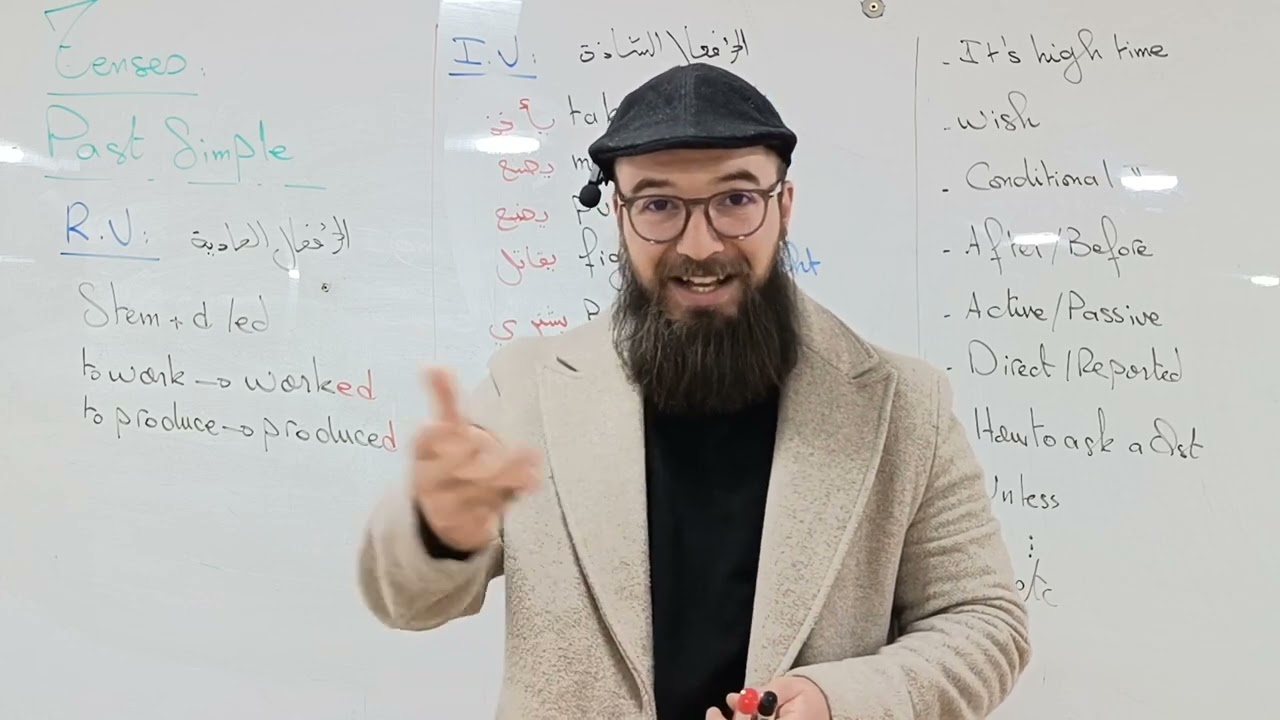English 09 BAC 2025: past simple-irregular verbs (جميع الشعب)