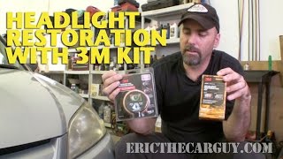 Restoring Headlights with 3M Kit -EricTheCarGuy