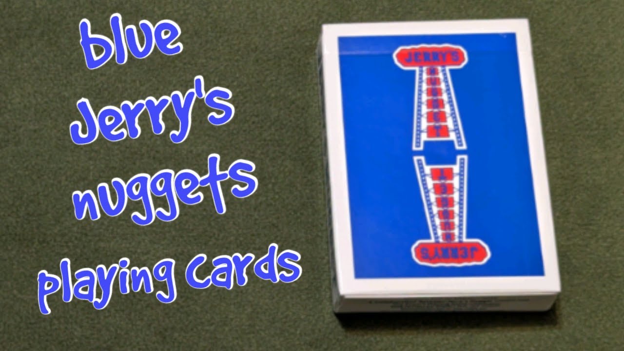 Daily deck review day 4 - Blue Jerrys Nugget playing cards - YouTube