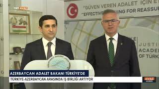 AZERBAYCAN ADALET BAKANI TÜRKİYE'DE Resimi
