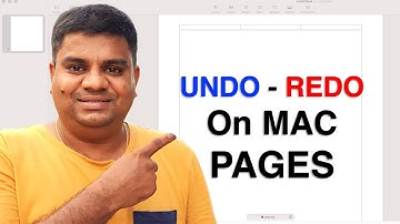 How to Undo Redo on Pages on MAC Keyboard