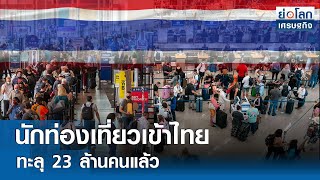 นักท่องเที่ยวเข้าไทยทะลุ 23 ล้านคนแล้ว  | ย่อโลกเศรษฐกิจ 14 พ.ค.67